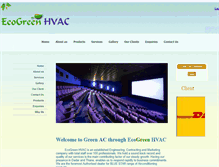 Tablet Screenshot of ecogreenhvac.com